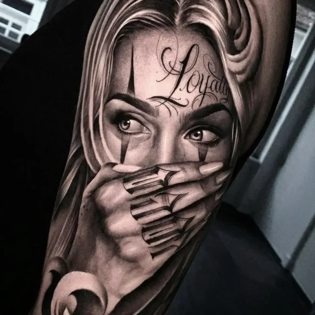 Realistic tattoo